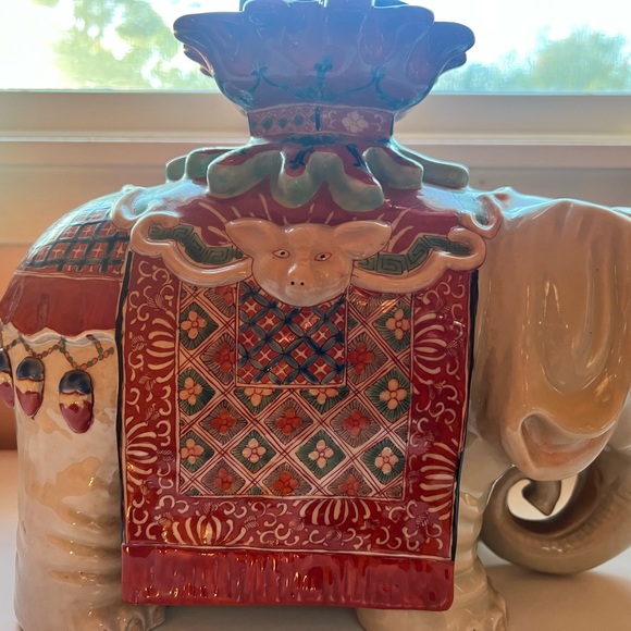 Antique Edo/Meiji Period 18/19c Japanese Porcelain Elephant Kakiemon Style - Picture 9 of 14